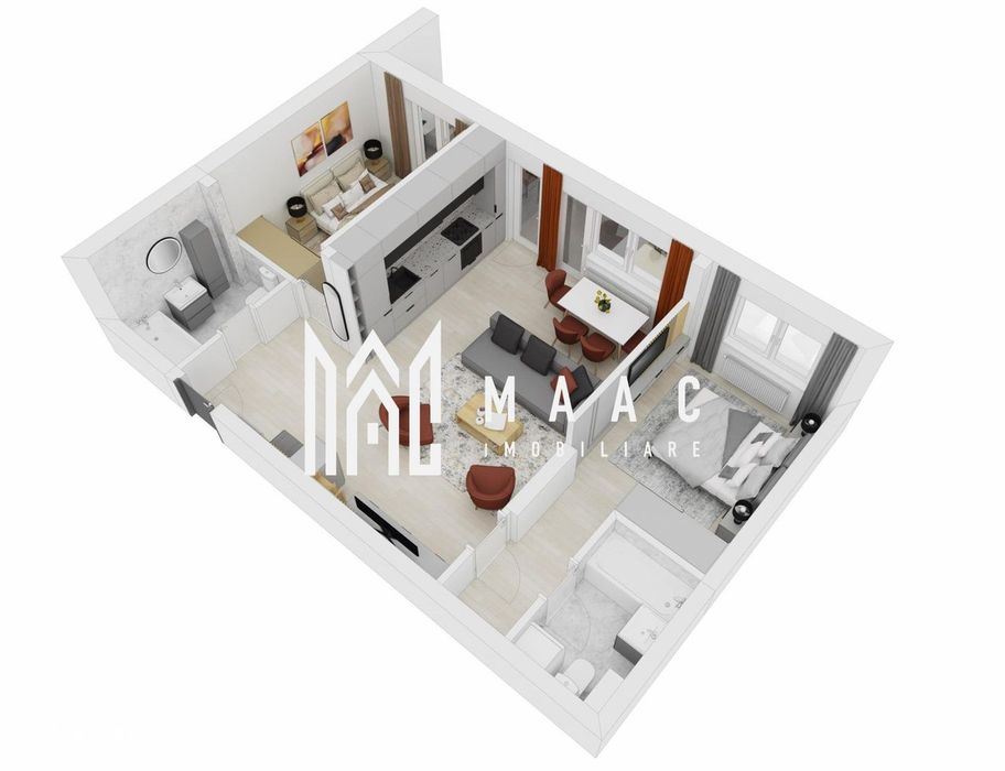 Apartament 3 camere I 64 mp I Sibiu I Doamna Stanca I 2 băi I balcon 1 — fotografia 3