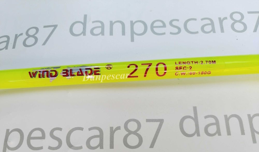 SET 4 Lansete WB fibra sticla plina 2,70 m pescuit la dunare 60-180gr