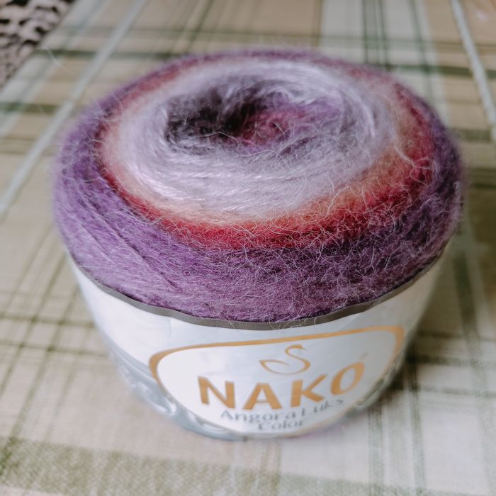 Пряжа Nako angora luks color.