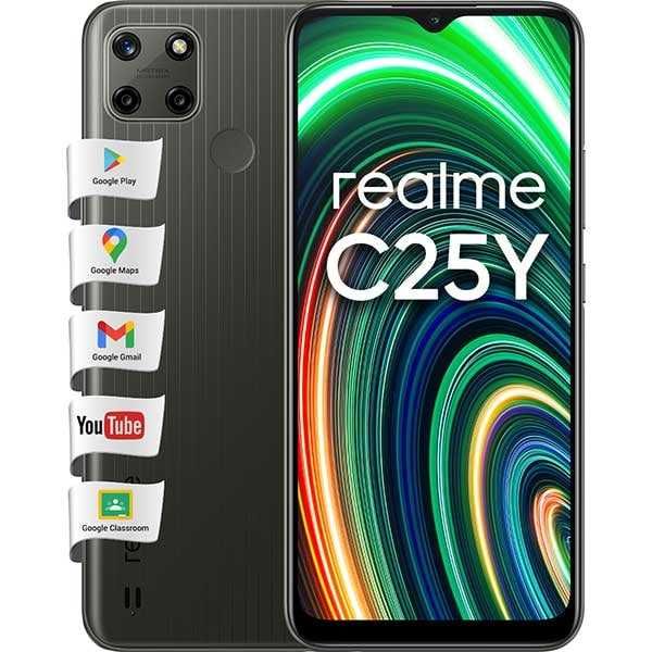 Telefon Realme C25y 128GB 4G Dual Sim Gri display 6.5 inch Nou Sigilat