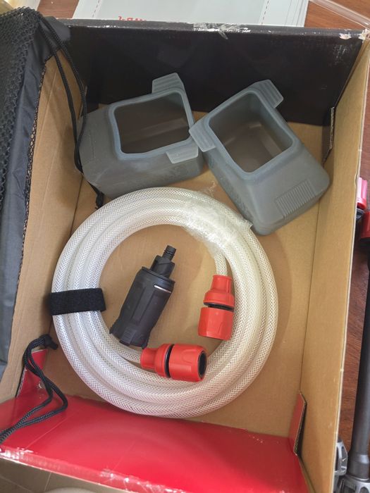 Aparat de spalat cu presiune, Einhell HYPRESSO 18/24-1 cu 2 randuri de accesorii