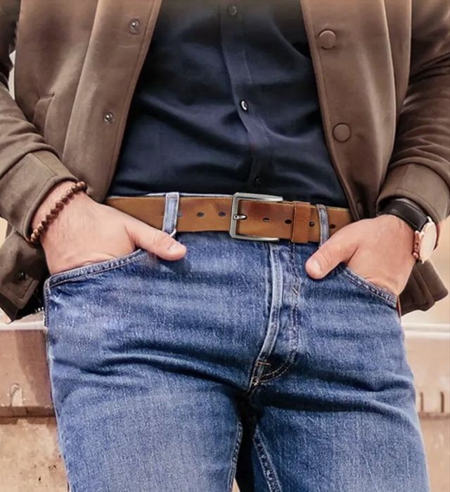 Мъжки спортни и стилни кожени колани DOLPAY*/Премиум естест. кожа -10% Промоция!