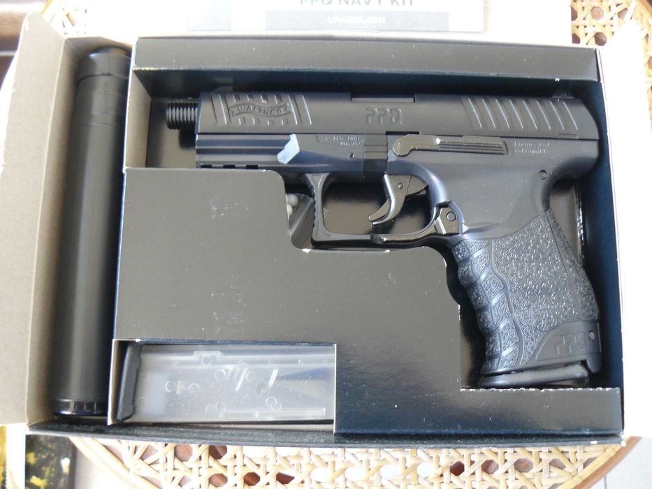 Pistol Airsoft WALTHER PPQ NAVY KIT Umarex,Cu Propulsie Arc/Manual,Nou