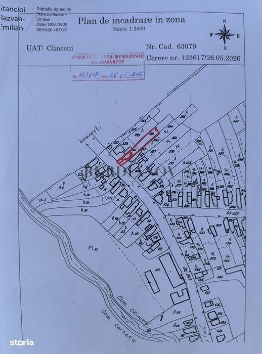 Teren intravilan 2.500 mp cu potențial rezidențial – Clinceni