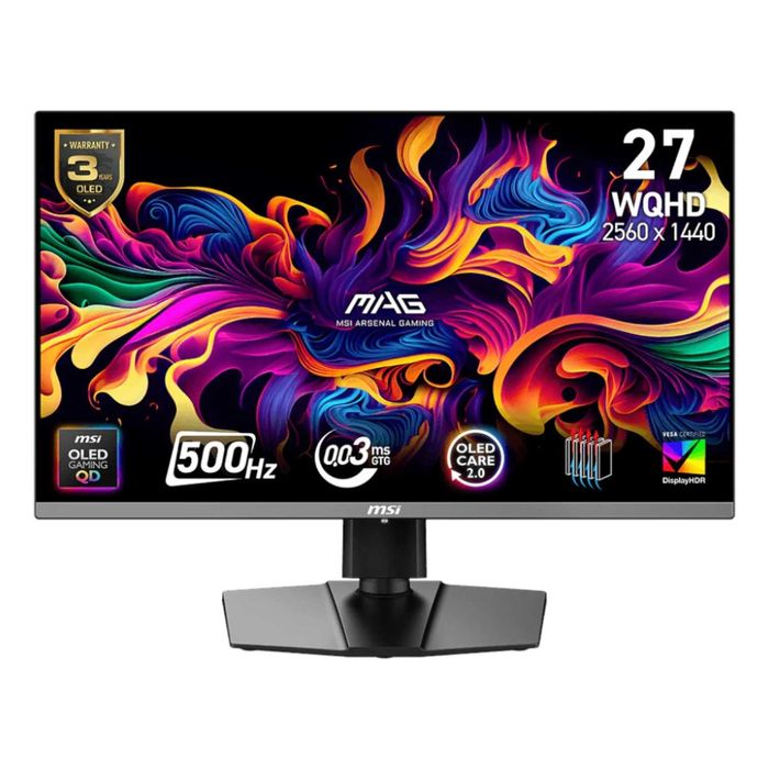 (Новый)MSI 27" Монитор MAG 272QP QD-OLED X50, 2K 500Hz, QD-OLED