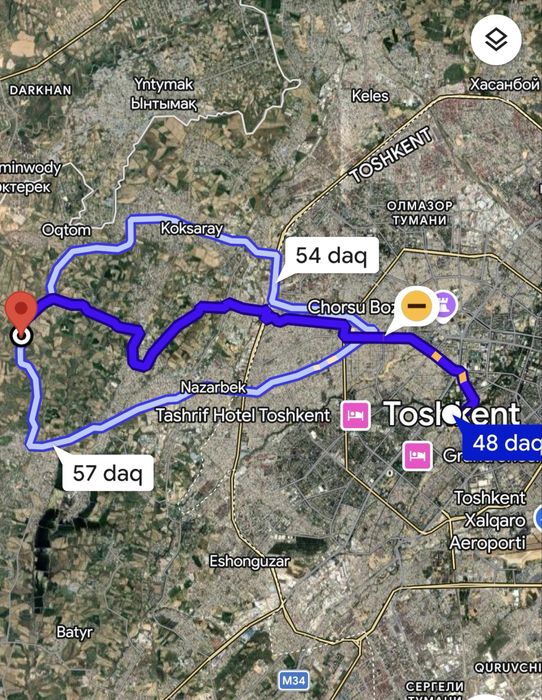 Toshkent shahar Nazarbekda yer sotiladi