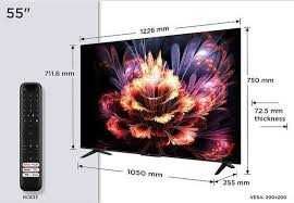 Телевизор TCL 55 4K UHD Dolby audio AipQ processor Прошивка +Доставка