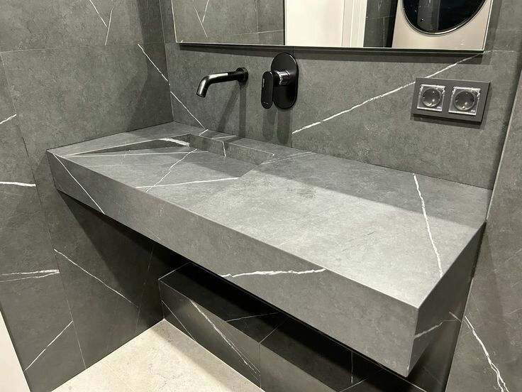 Раковина из керамогранита
