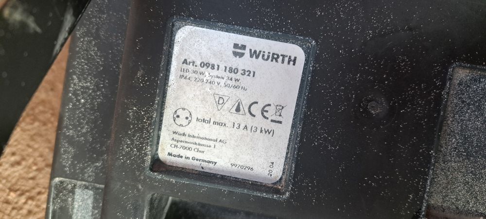 Proiector WURTH pentru santier