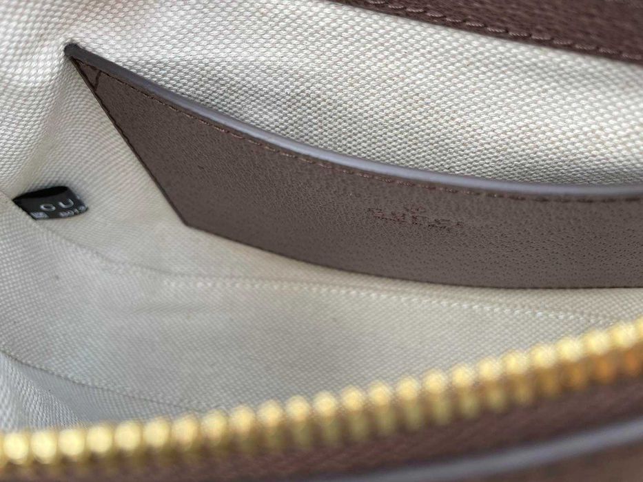 Geantă Gucci Ophidia, Pânză Piele Geantă de mână Gucci Ophidia Bej