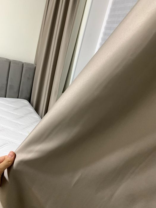 Блэкаут шторы и белый тюль перде