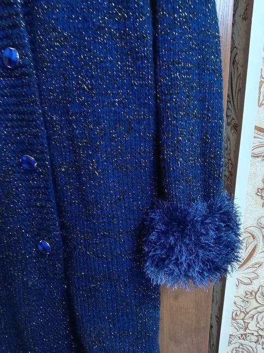 Стильное вязаное пальто! Мошенники мимо!