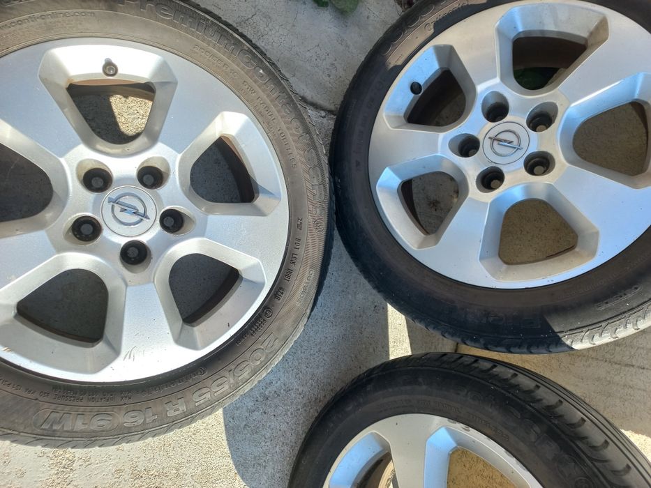 OCAZIE JANTE ALIAJ ORIGINALE OPEL 16" + anvelope vară  205/55 R16