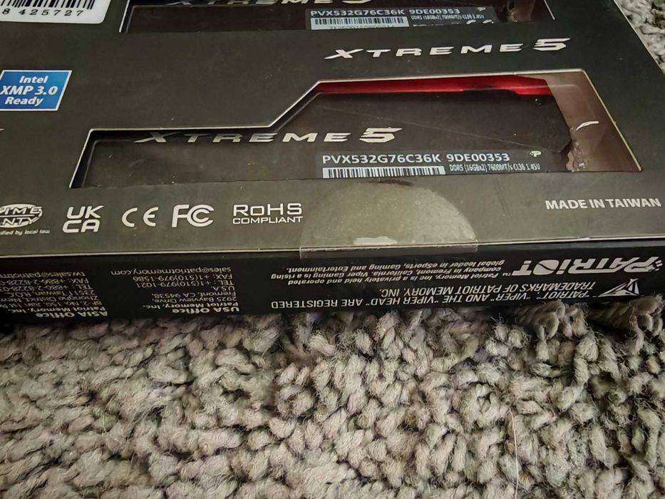 НОВА ! Рам памет Patriot Viper Xtreme 5 2x16GB 32GB DDR5 7600Mhz CL36