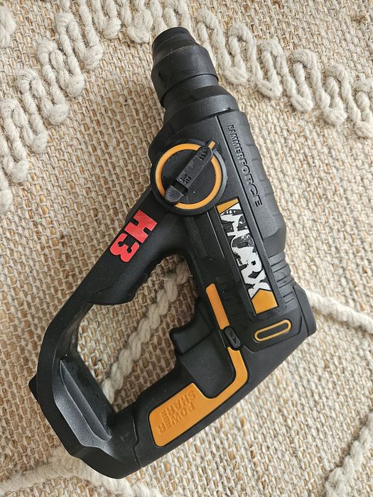 Ciocan rotopercutor cu acumulator Worx WX390.9 H3 20V max. 1,2J SDS-plus filetanta