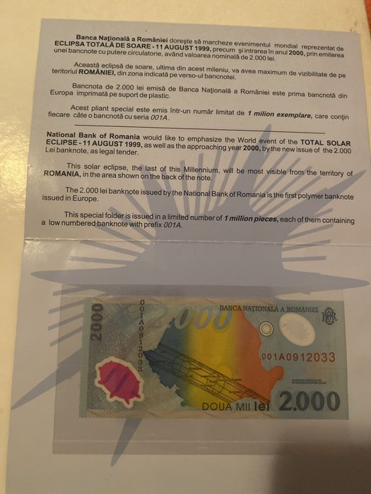 Vand bagnota de colectie /Eclipsa1999