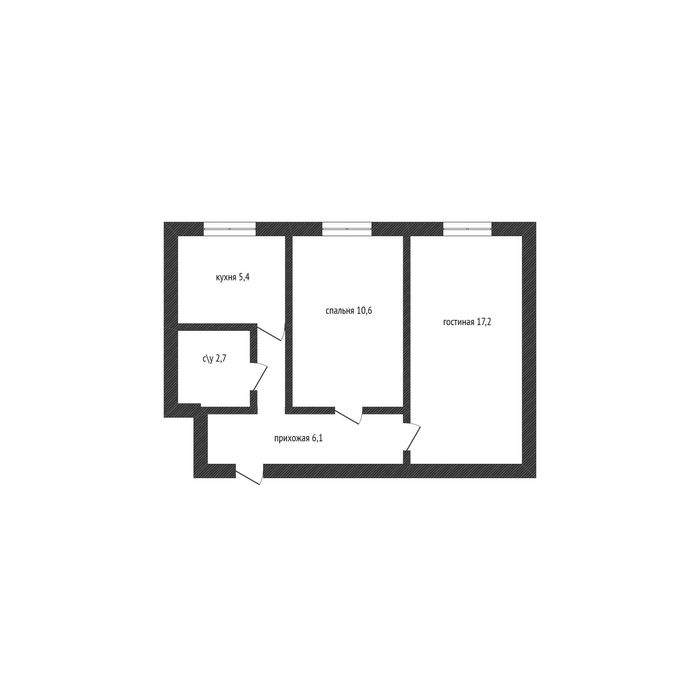 2 комнатная квартира