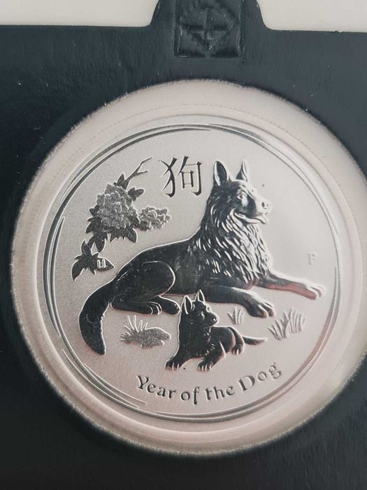 Лот от 3 бр Лунари сребро 1/2 oz куче 2018, тигър 2010 и прасенце 2019