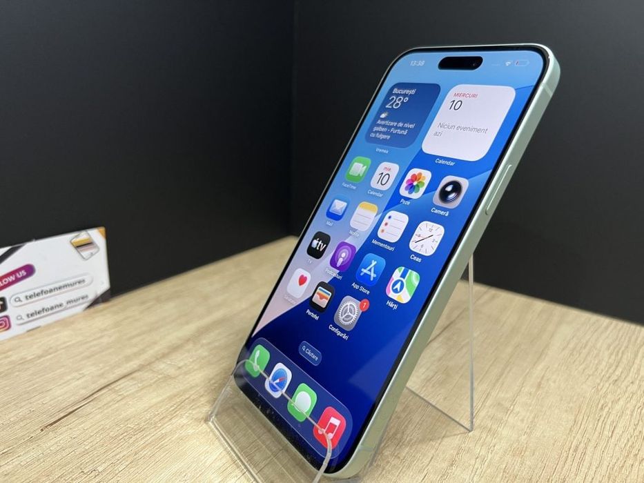 Iphone 15 Plus 128Gb Green Second-Hand 3 ani garanție, Telefoane Mures