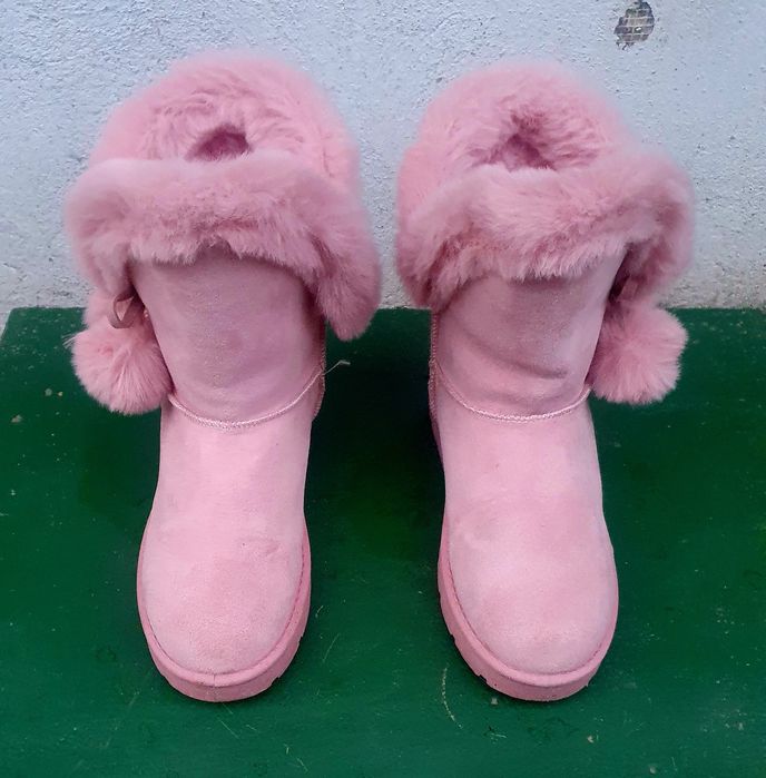 Cizme imblanite roz