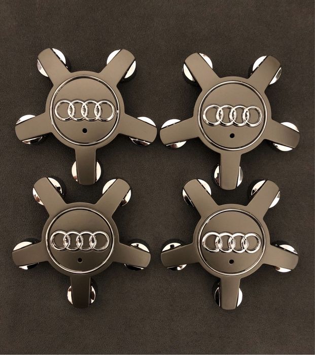 Set capace janta gheara stea Audi 135mm A4 A7 A6 Q5 Q7 Q3 B8 8L A2 A3