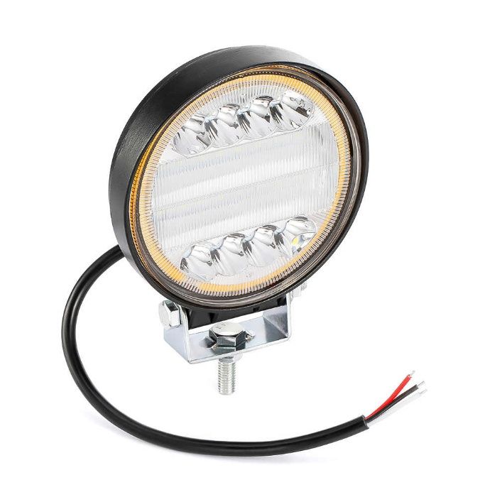 72W LED Диоден Фар Работна Бяла Жълта Светлина Габарит Мъгла Лампа