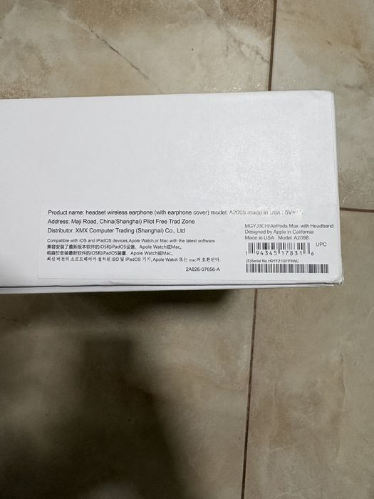 Vand Airpods Max Blak