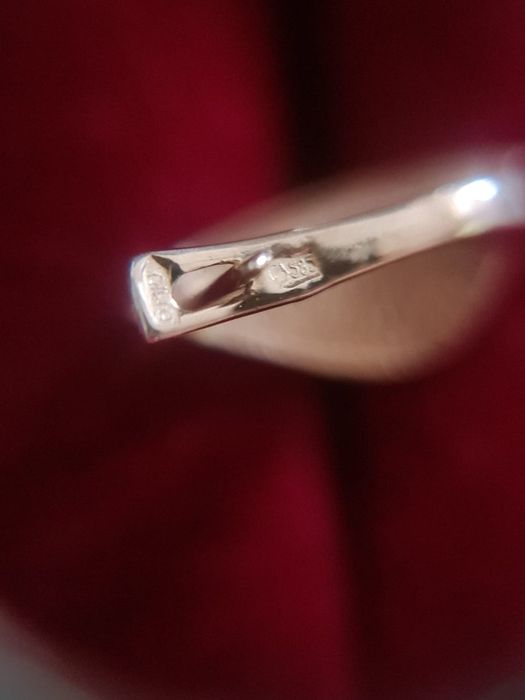 Золотые новые серьги Капельки 585 пробы