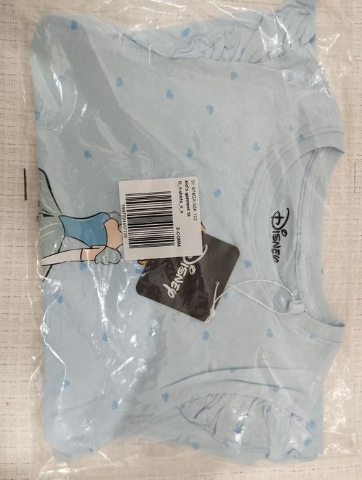 Vând bluziță pentru nou născută ,  45 cm , bumbac , Disney cu paiete