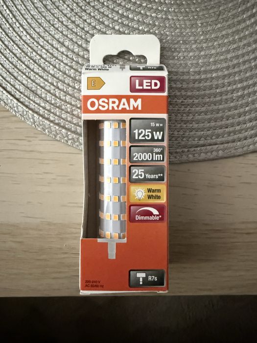 Bec LED dimabil OSRAM R7s 118mm 15W