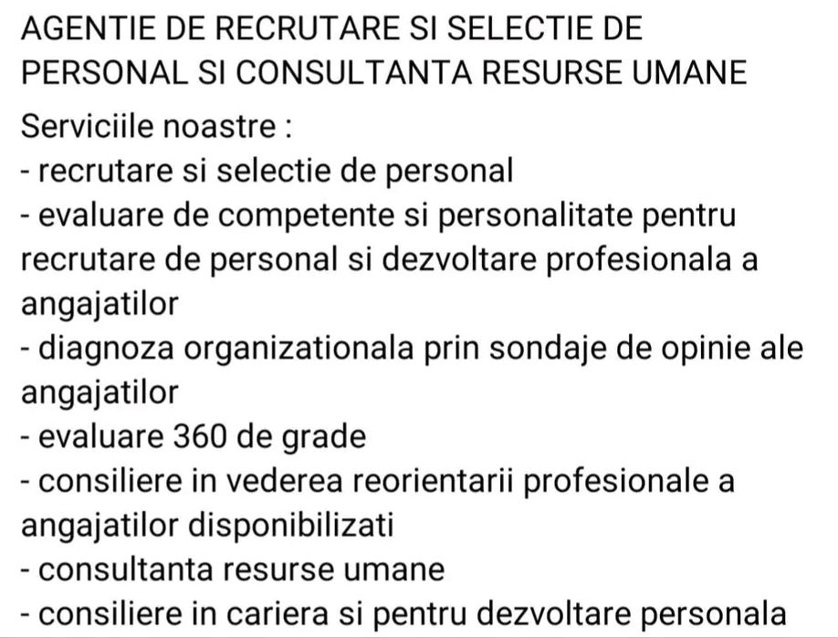 Servicii Resurse umane