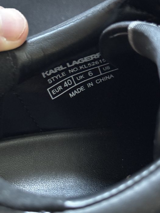 Pantofi Karl Lagerfeld negri mărimea 40