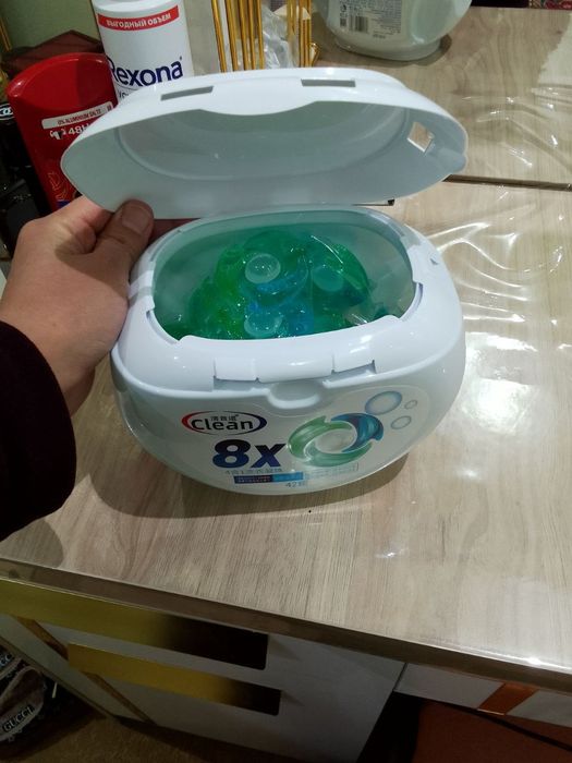 Şa suyuq parashok hamda kanditsioner. Kapsulalar