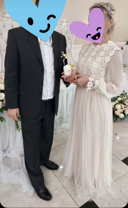 Платье вечернее ажурное