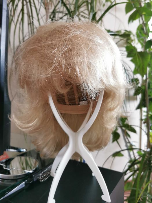 Перука, руса, чуплива коса