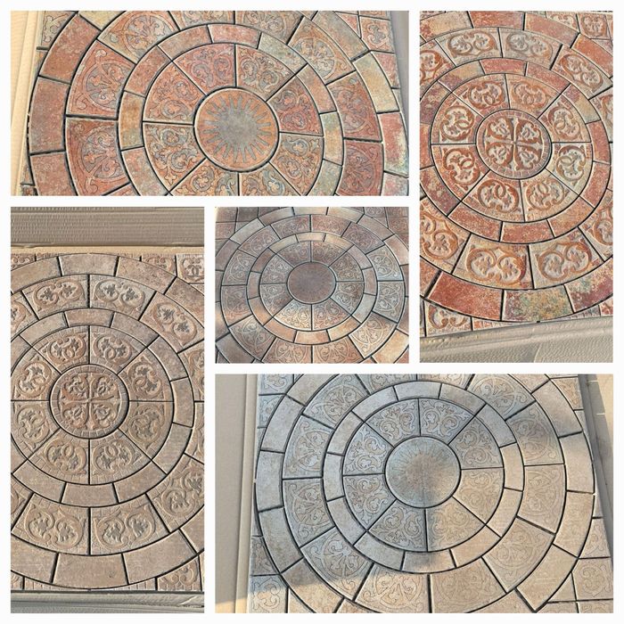 Decor medalion din gresie 1 cm tip mozaic