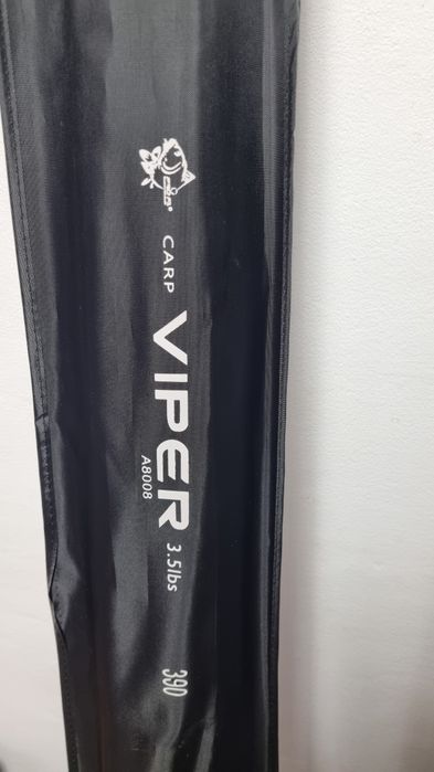 Set 3 Lansete Crap FL VIPER 3.90m 3.5 LBS + 3 Mulinete AQUASITE 10000