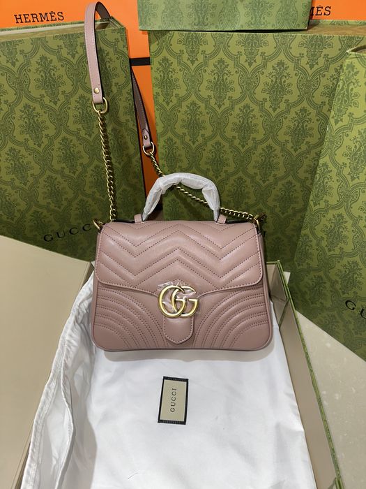 Geanta Gucci Marmont 26cm Dusty Pink