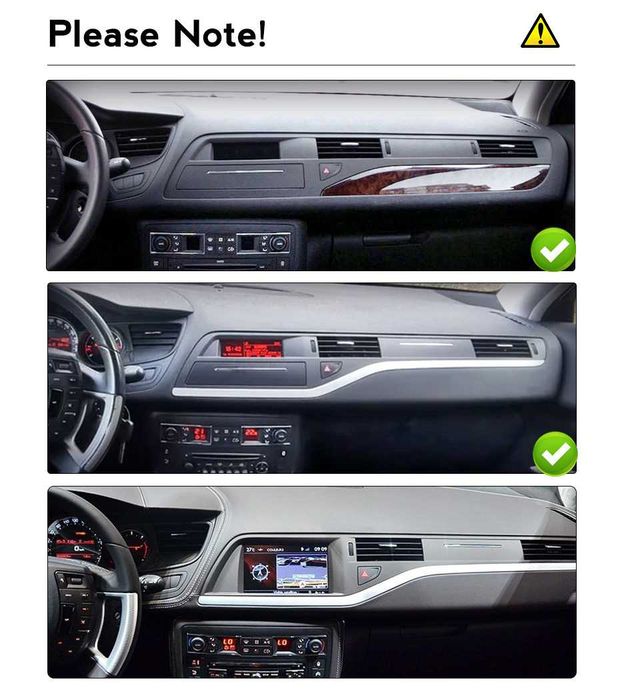 Navigatie Android 14 Citroen C5 2008-2017 1/8 Gb Waze CarPlay + CAMERA