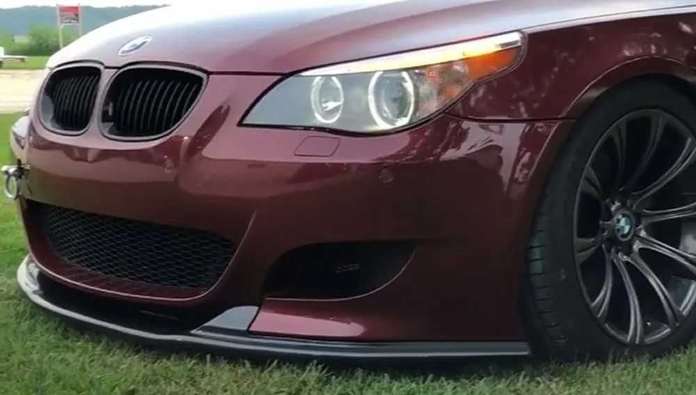 Преден лип спойлер за бмв е60 е61 м5 / добавка за предна броня / bmw e60 e61 m5 lip / нож