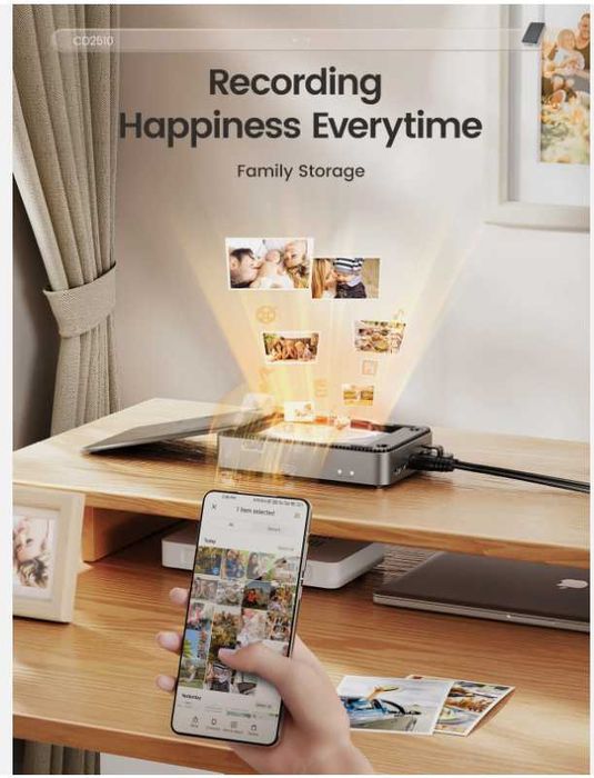 ORICO Персонално облачно съхранение, мрежово свързано съхранение, 3.5-инчов корпус за твърд диск