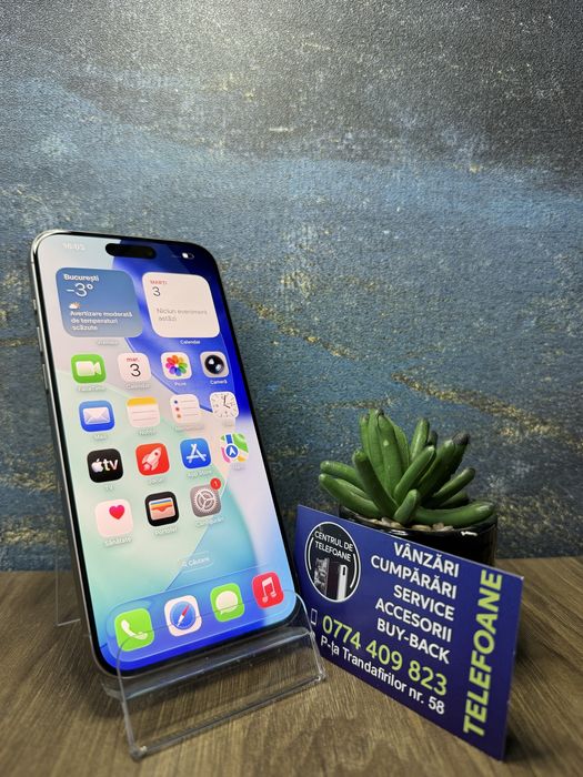 Iphone 15 Pro Max/256 GB/Garantie 2Ani Centrul de Telefoane/Rate