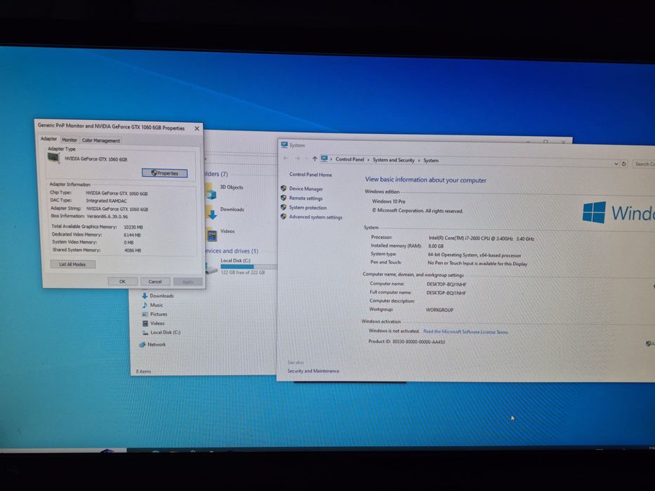 / Pc Gaming i7-2600 \ Gtx 1060 6gb \ SSD \