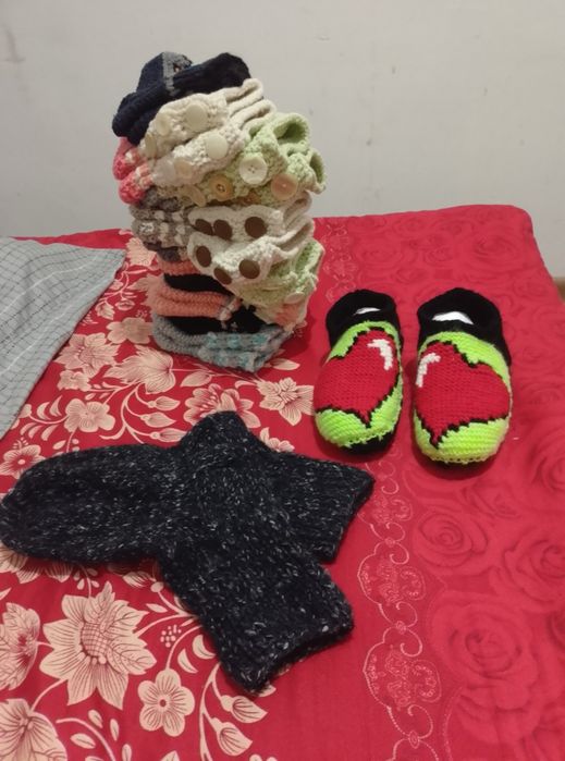 Вязанные носки следки