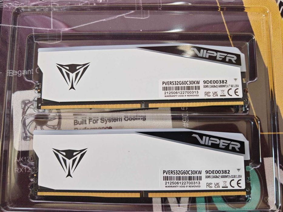 Рам памет Patriot Memory Viper Elite 5 RGB 2x16GB 32GB 6000MHz DDR5 White CL30
