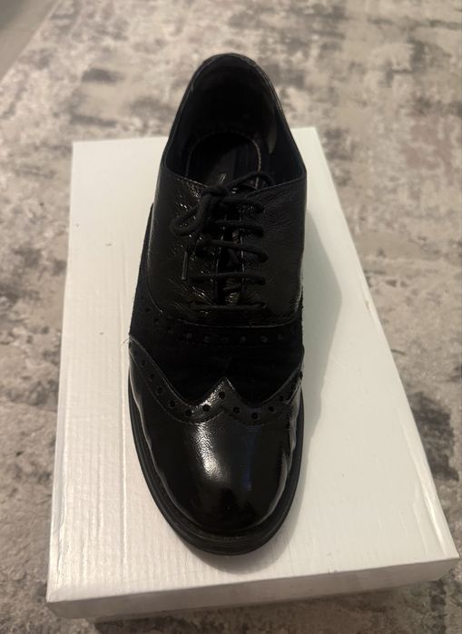 Pantofi piele tip oxford - mar. 37