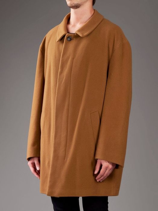 Haina Burberry barbati din casmir si lana, camel