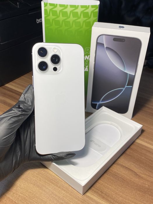 iPhone 16 Pro Max • 256 GB • White Titanium