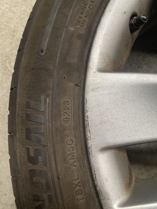 Jante Opel Insignia R18 +Anvelope vara 245/45 R18 profil 5-6mm