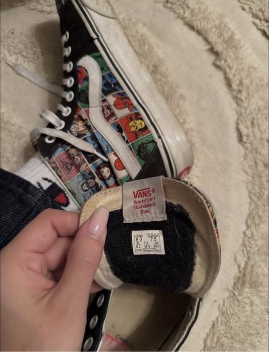 Custom design marvel Vans, кецове  универсални и за мъж и за жена